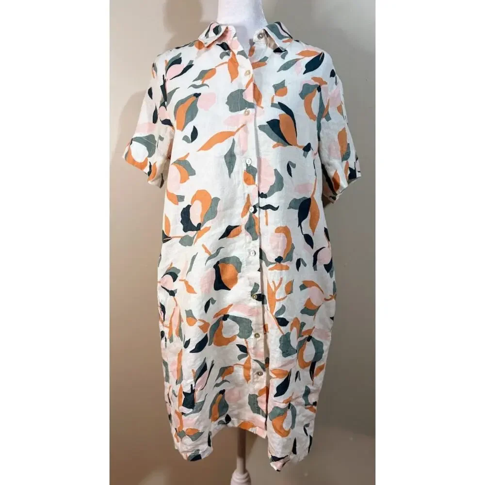 rachel zoe linen dresses Rachel Zoe Linen Mini Swing Dress Floral A